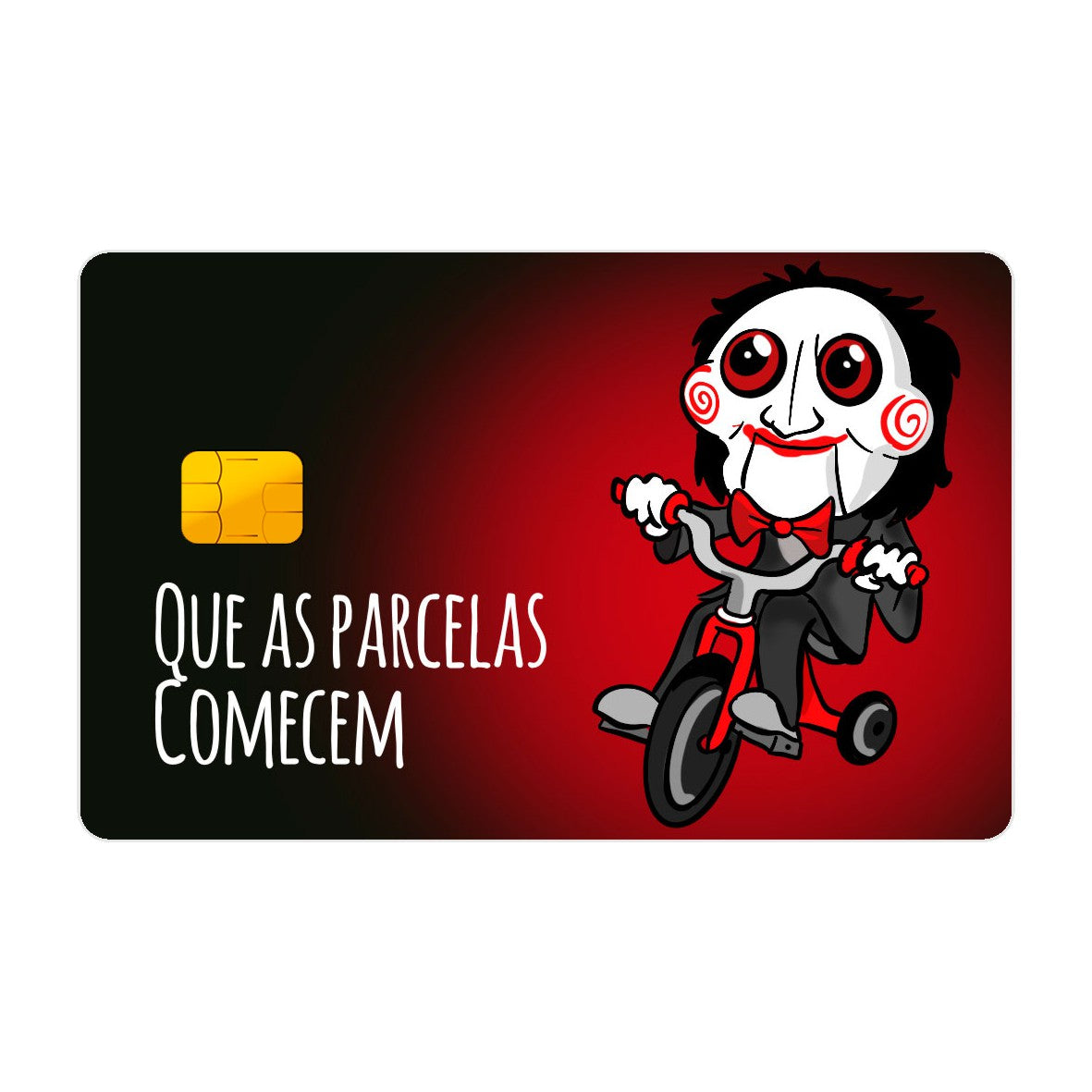 CAPACARD - Película Adesiva Para Cartão - Que As Parcelas Comecem CAPACARD - Película Adesiva Para Cartão - Que As Parcelas Comecem